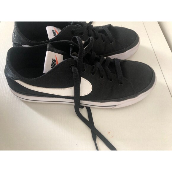 Nike Court Legacy Canvas Men\'s US SIZE 9, Black & White - Very Good Condition! main image 4
